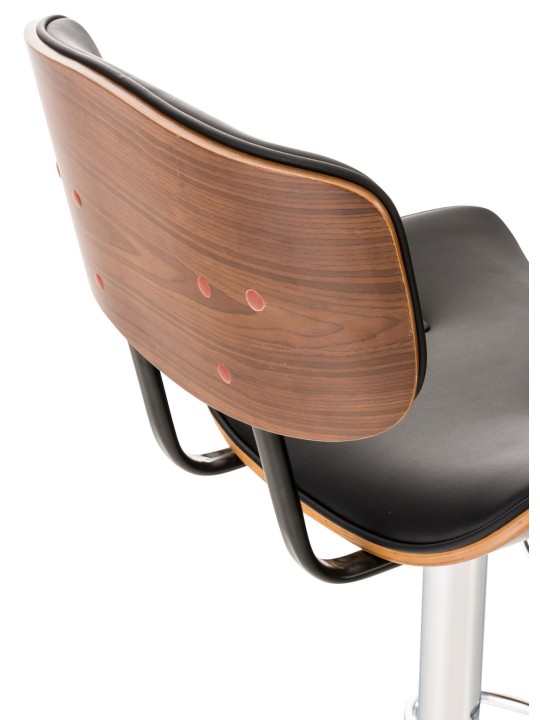 Sarnia 2 baarijakkaraa, keinonahkaa, pähkinä/musta