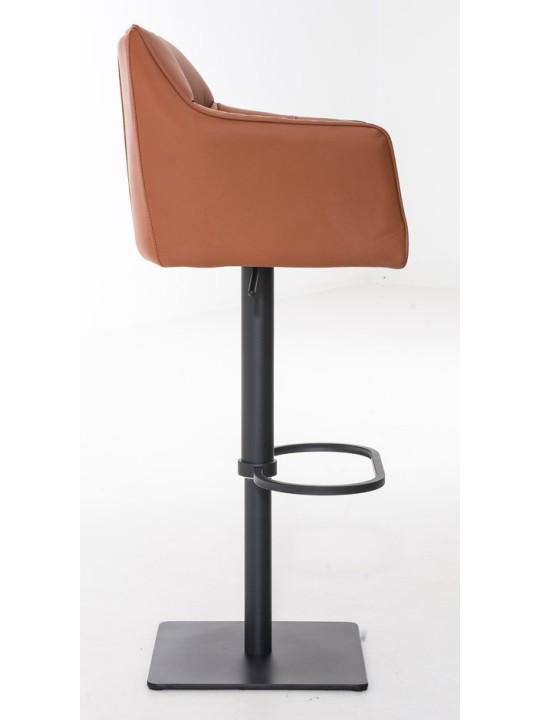 Setti 2 baarijakkaraa Damaso keinonahkaa, vaaleanruskea