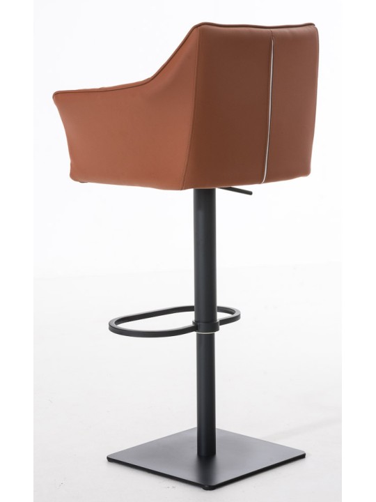 Setti 2 baarijakkaraa Damaso keinonahkaa, vaaleanruskea