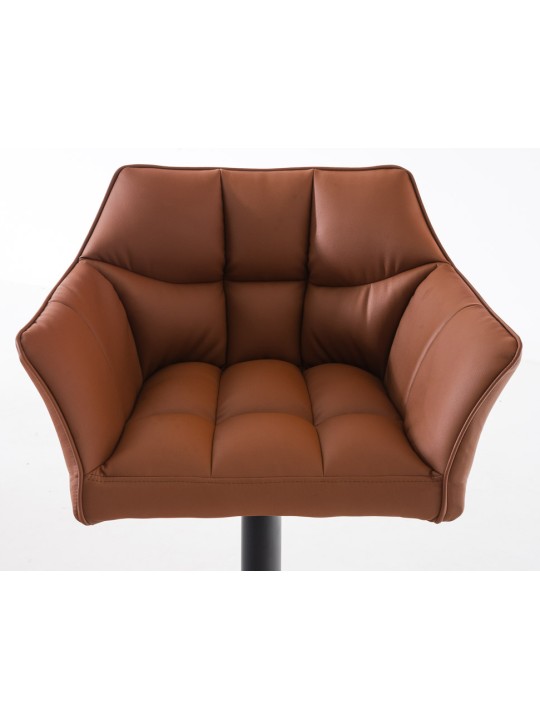 Setti 2 baarijakkaraa Damaso keinonahkaa, vaaleanruskea