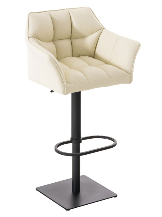 Setti 2 baarijakkaraa Damaso keinonahkaa, kermanvärinen