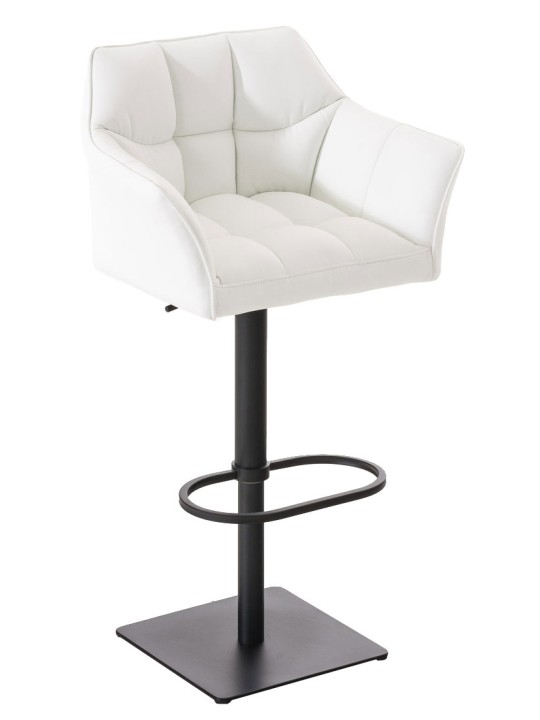 Setti 2 baarijakkaraa Damaso keinonahkaa, valkoinen