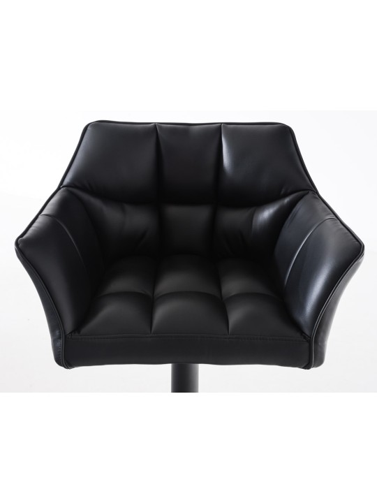 Setti 2 baarijakkaraa Damaso keinonahkaa, musta