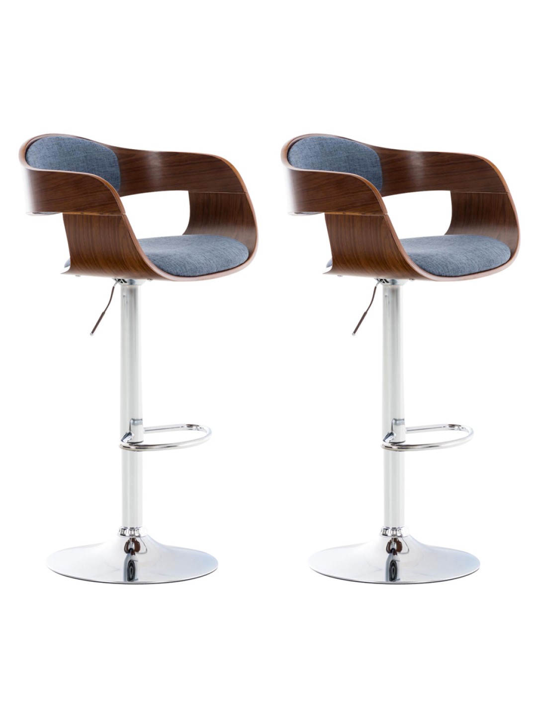 2 baarijakkaran sarja Kingston C kangasta, pähkinä/sininen