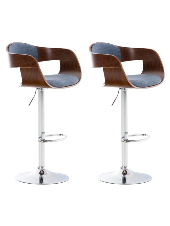 2 baarijakkaran sarja Kingston C kangasta, pähkinä/sininen