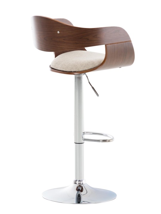 2 baarijakkaran sarja Kingston C kangasta, pähkinä/kermanvärinen 2 baarijakkaran sarja Kingston C kangasta, pähkinä/kermanvärinen