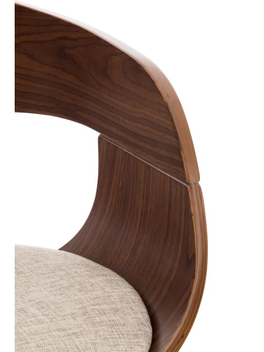 2 baarijakkaran sarja Kingston C kangasta, pähkinä/kermanvärinen 2 baarijakkaran sarja Kingston C kangasta, pähkinä/kermanvärinen