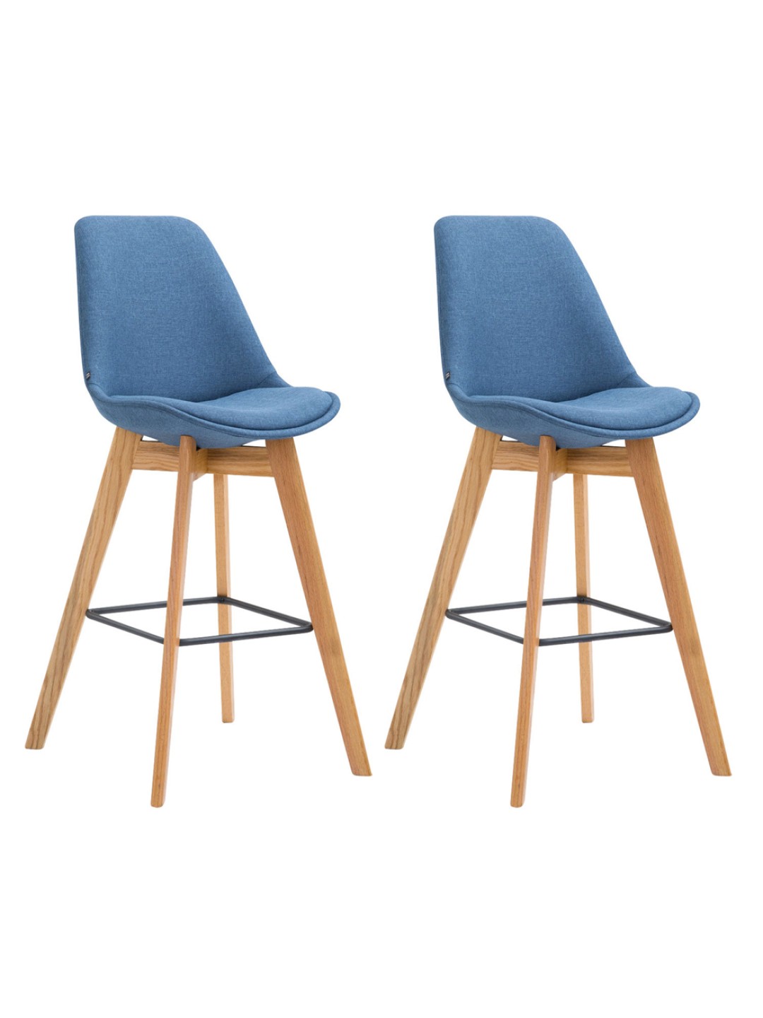 2 baarijakkaran setti Metz-kangas natural, sininen