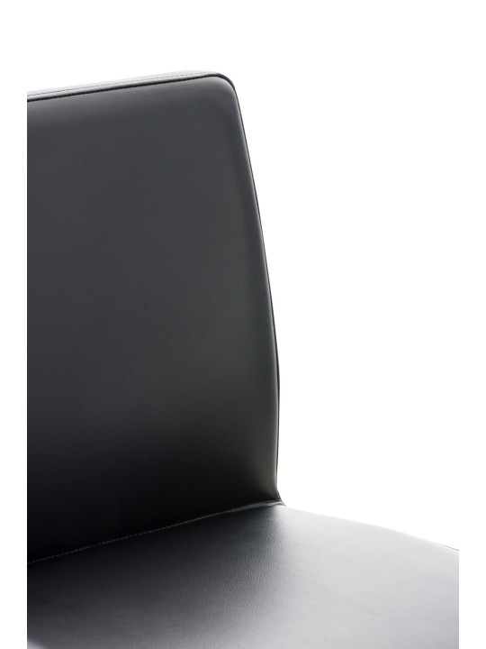 2 baarituolisarja Cadiz keinonahka ruostumaton teräs, musta