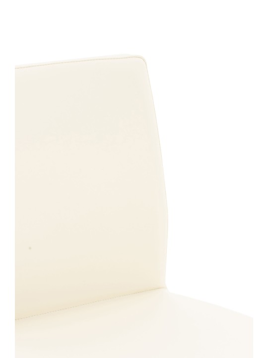 2 baarituolisarja Cadiz keinonahka ruostumaton teräs, kermanvärinen