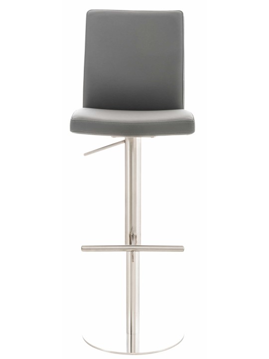 2 baarituolisarja Cadiz keinonahka ruostumaton teräs, harmaa