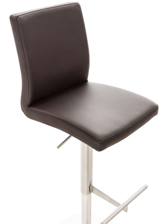 2 baarituolisarja Cadiz keinonahka ruostumaton teräs, ruskea