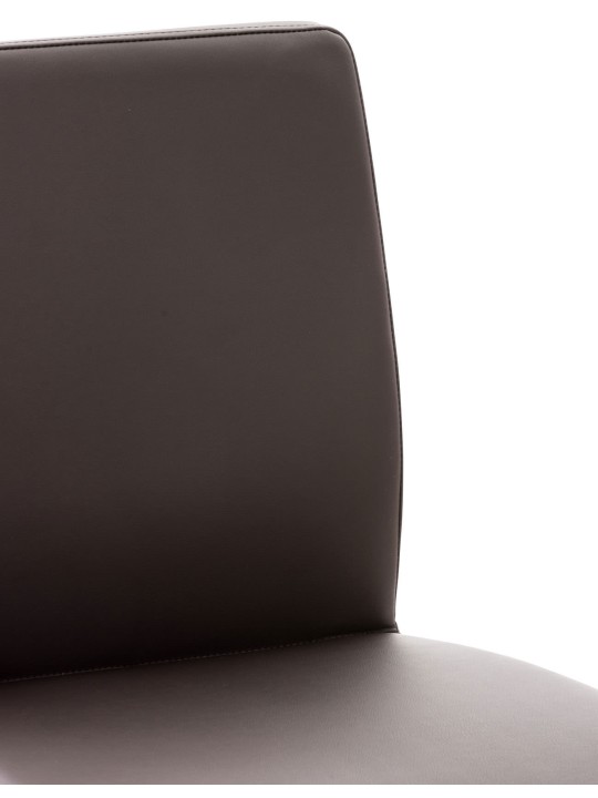 2 baarituolisarja Cadiz keinonahka ruostumaton teräs, ruskea