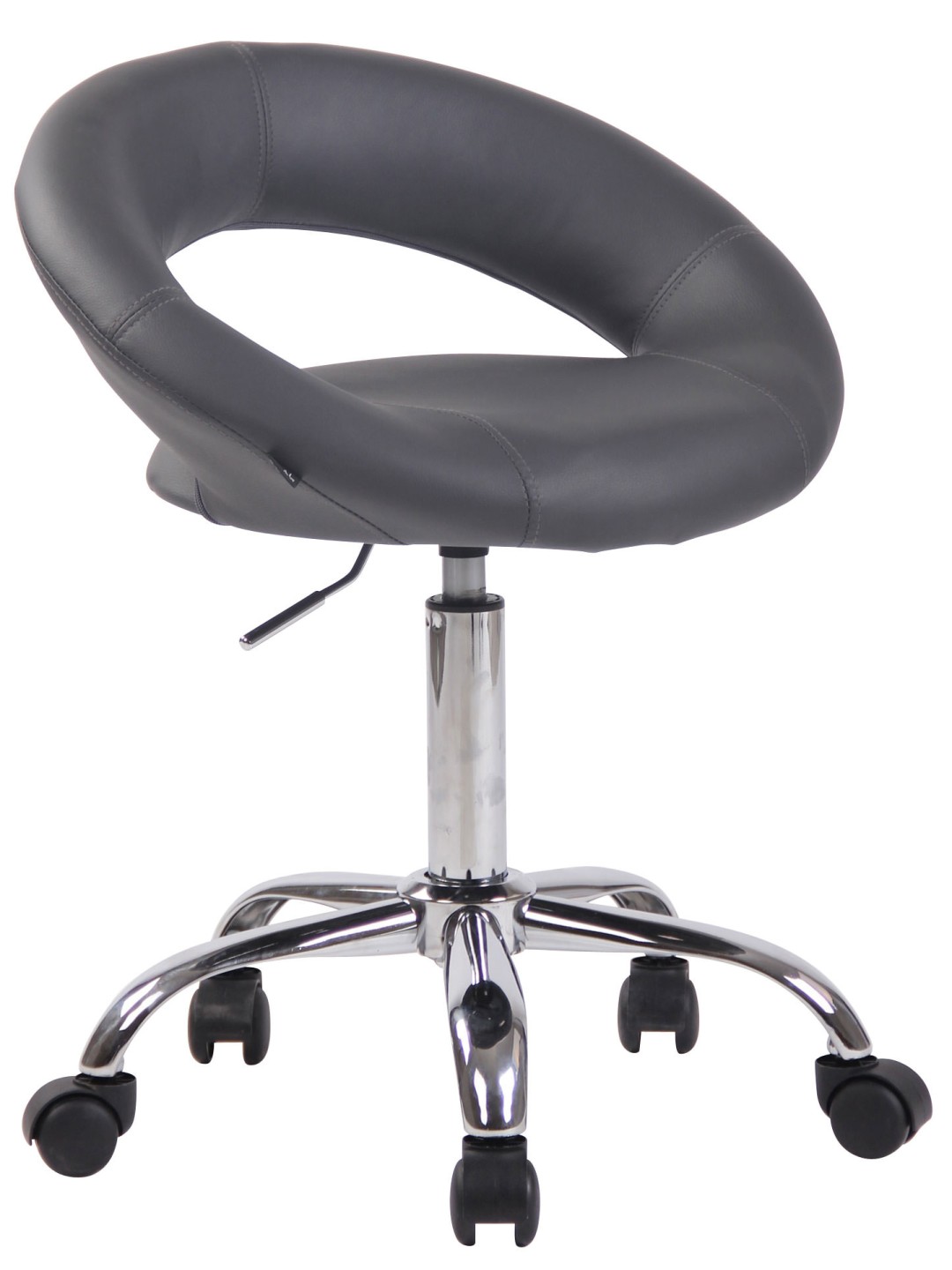 Työjakkara Olinda keinonahkaa, harmaa