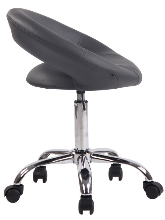 Työjakkara Olinda keinonahkaa, harmaa