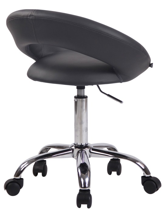 Työjakkara Olinda keinonahkaa, harmaa