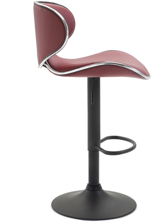 2 baarituolia Las Vegas V2 keinonahkaa, viininpunainen