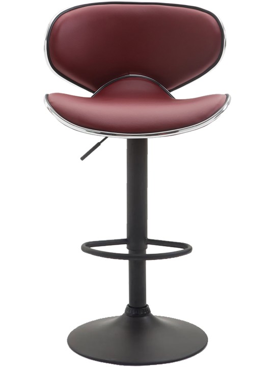 2 baarituolia Las Vegas V2 keinonahkaa, viininpunainen