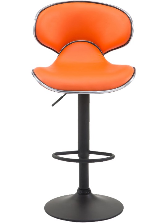 2 baarituolia Las Vegas V2 keinonahkaa, oranssi