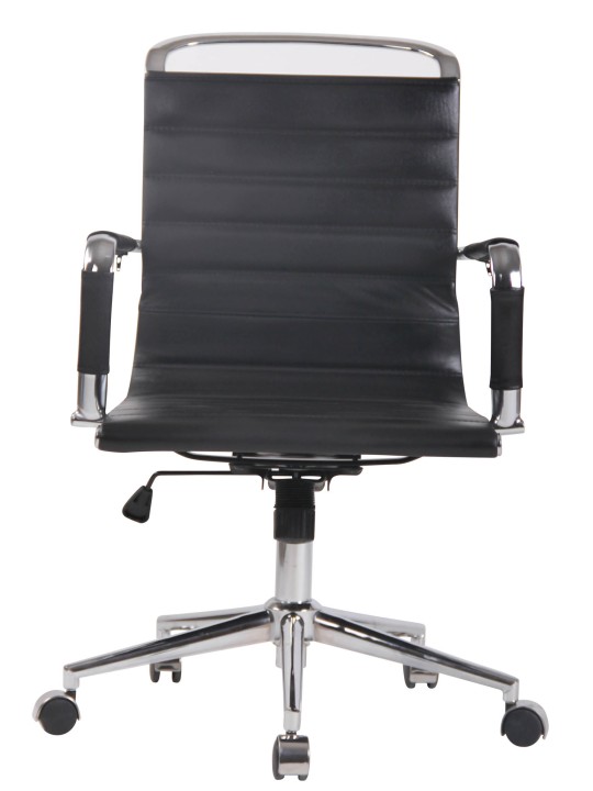 Työtuoli Barton aitoa nahkaa, musta