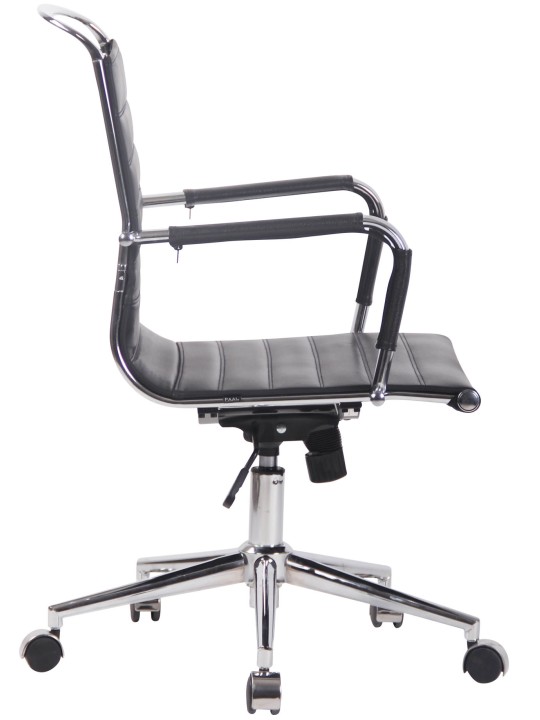 Työtuoli Barton aitoa nahkaa, musta