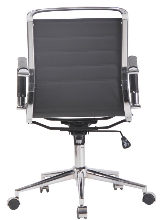 Työtuoli Barton aitoa nahkaa, musta