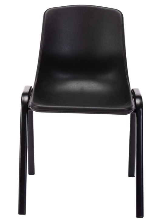 4 pinoavan tuolin sarja Nowra muovia, musta