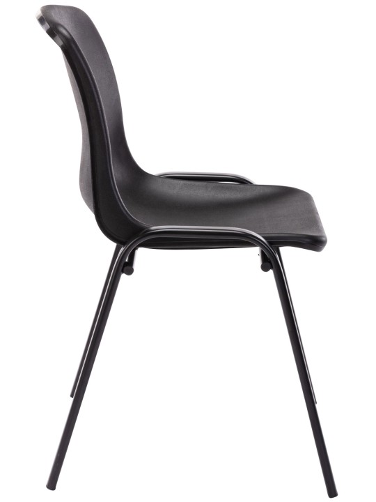 4 pinoavan tuolin sarja Nowra muovia, musta