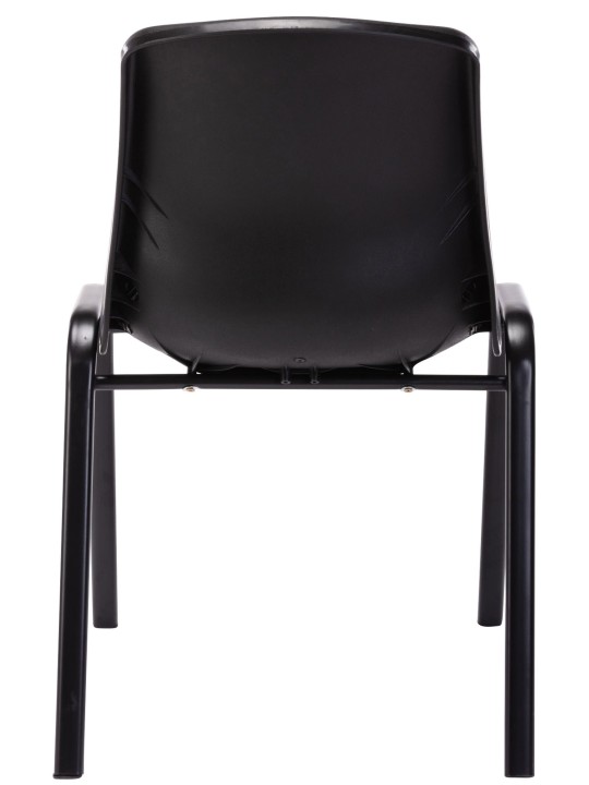 4 pinoavan tuolin sarja Nowra muovia, musta