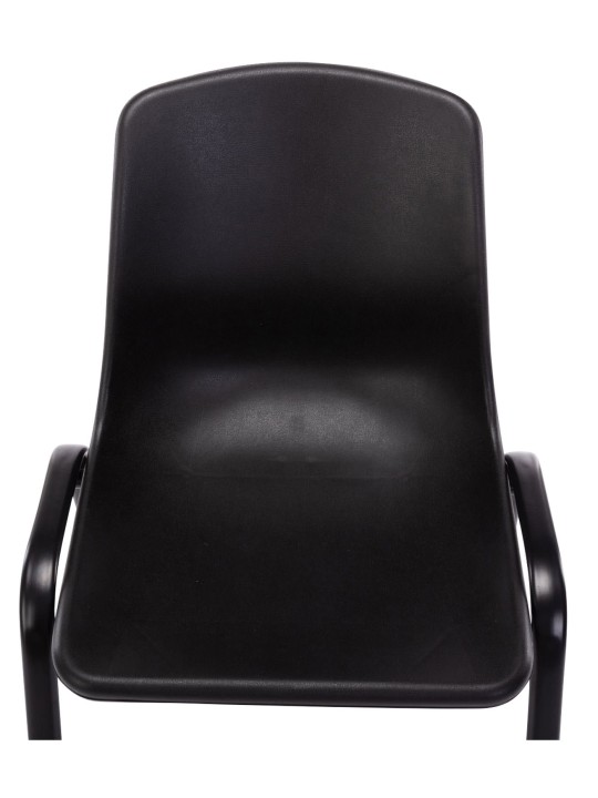 4 pinoavan tuolin sarja Nowra muovia, musta