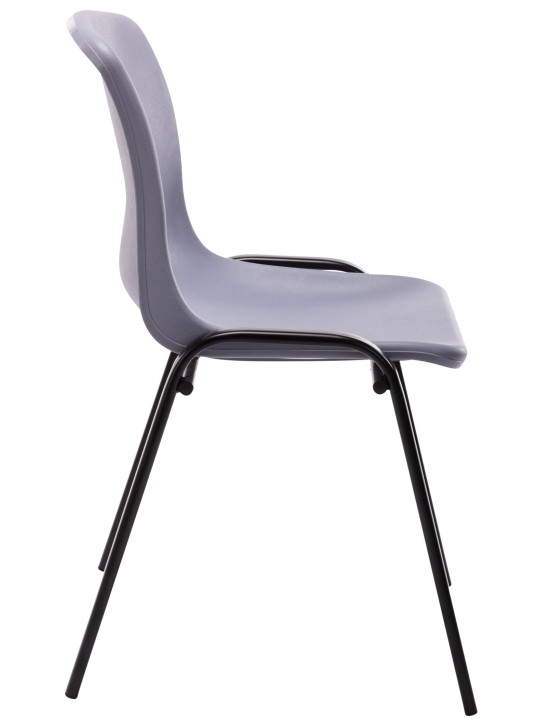 4 pinoavan tuolin sarja Nowra muovia, harmaa