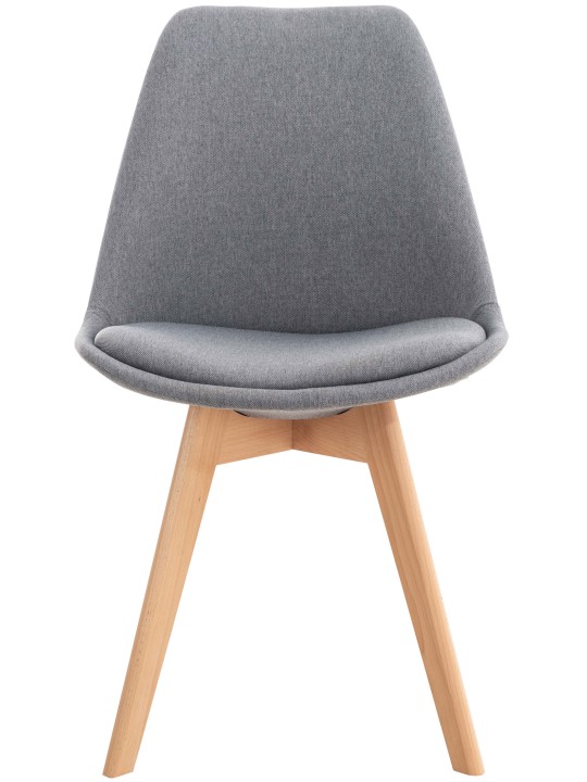 Tuoli Linares kangasta, vaaleanharmaa