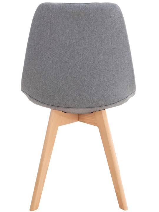 Tuoli Linares kangasta, vaaleanharmaa