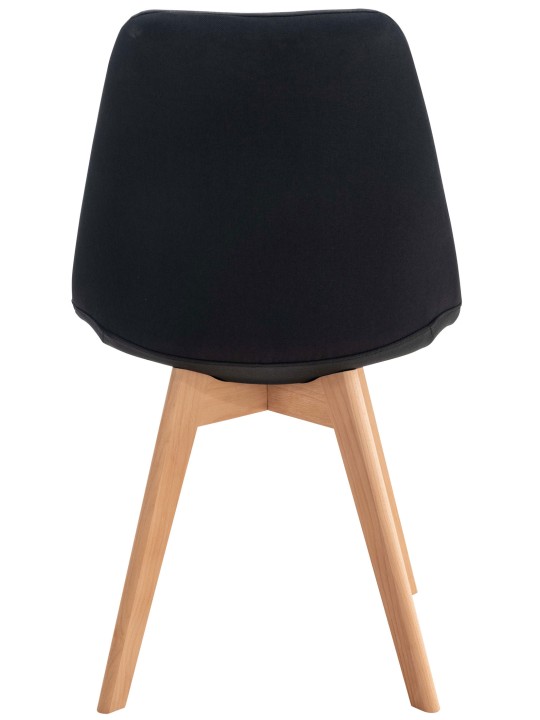 Tuoli Linares kangasta, musta