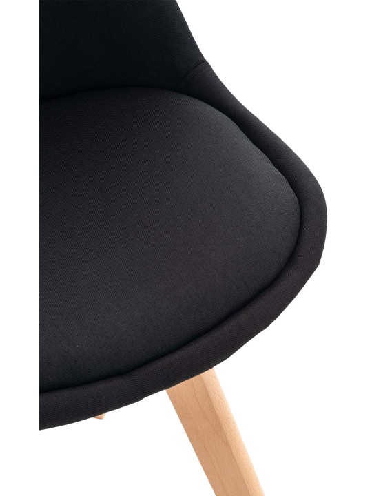 Tuoli Linares kangasta, musta