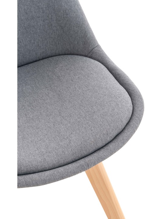 4 tuolin sarja Linares kangas, vaaleanharmaa