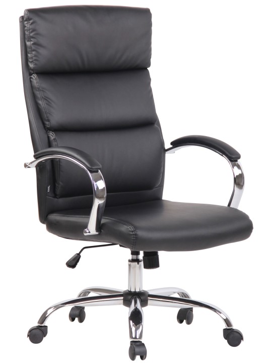 Bradford keinonahkainen työtuoli, musta