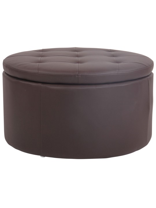 Evora keinonahkainen jakkara, ruskea