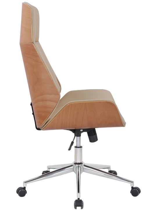 Työtuoli Varel keinonahkaa, luonnonvärinen/kermanvärinen Työtuoli Varel keinonahkaa, luonnonvärinen/kermanvärinen