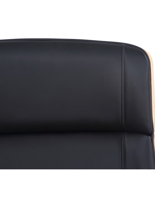 Työtuoli Varel keinonahkaa, luonnonvärinen/musta