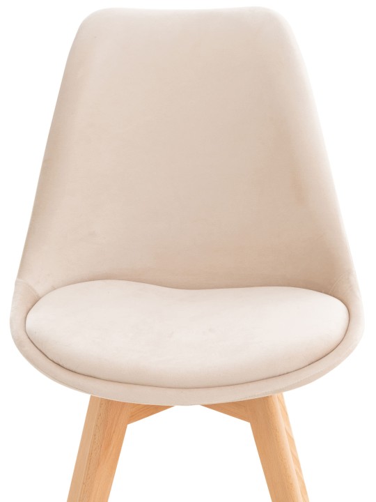 Linares samettituoli, beige