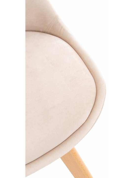 Linares samettituoli, beige