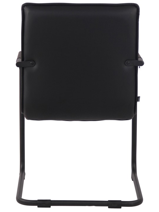 Vierailutuoli Gandia keinonahkaa, musta