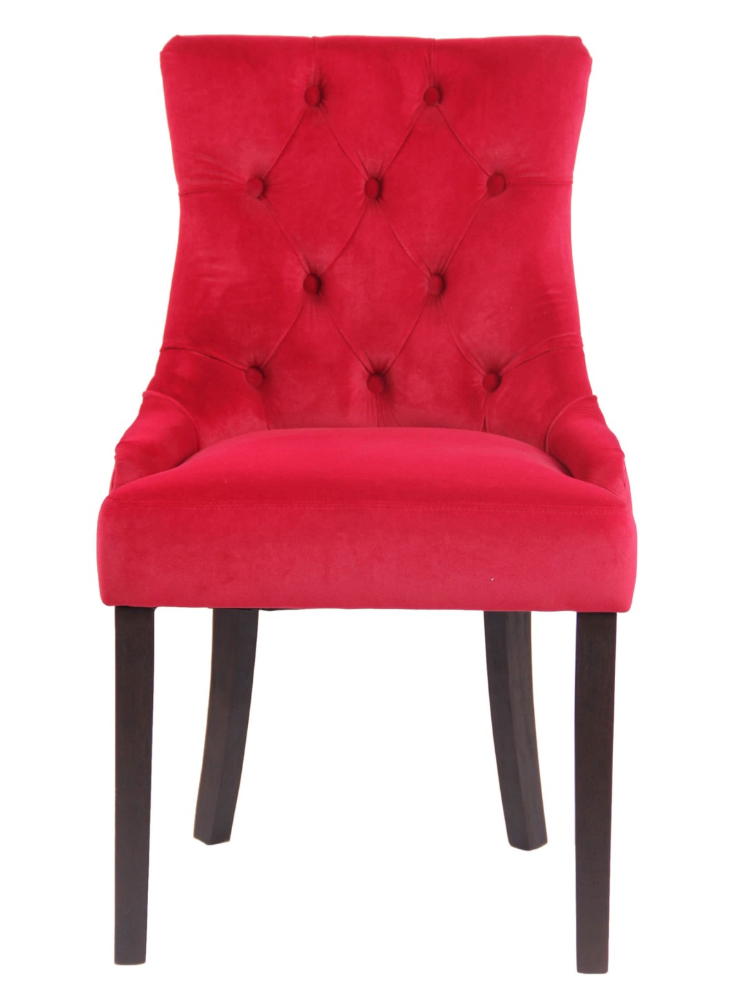 4 ruokapöydän tuolin setti Aberdeen sametti antiikki, punainen