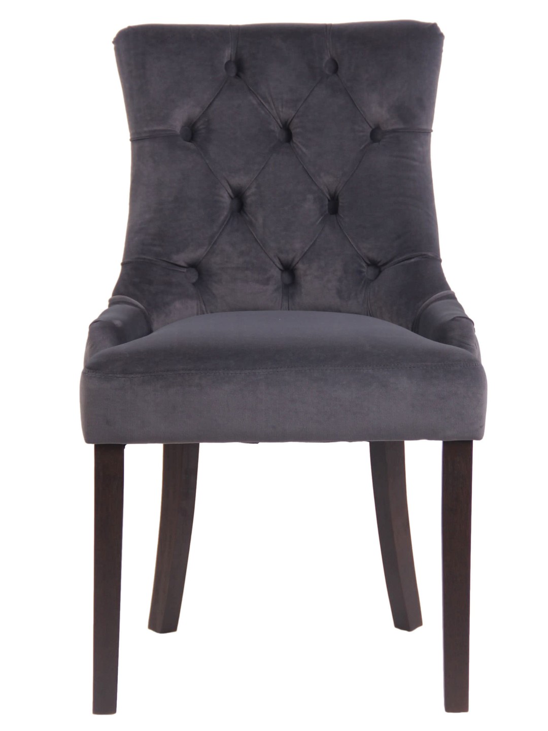 4 ruokapöydän tuolin setti Aberdeen sametti antiikki, tummanharmaa