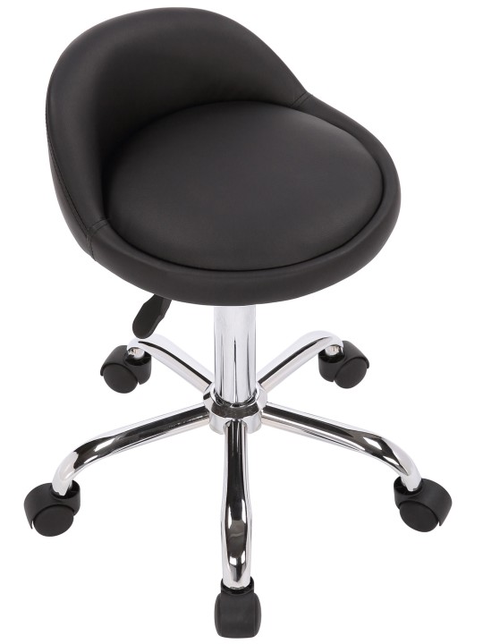 Työjakkara Teramo keinonahkaa, musta