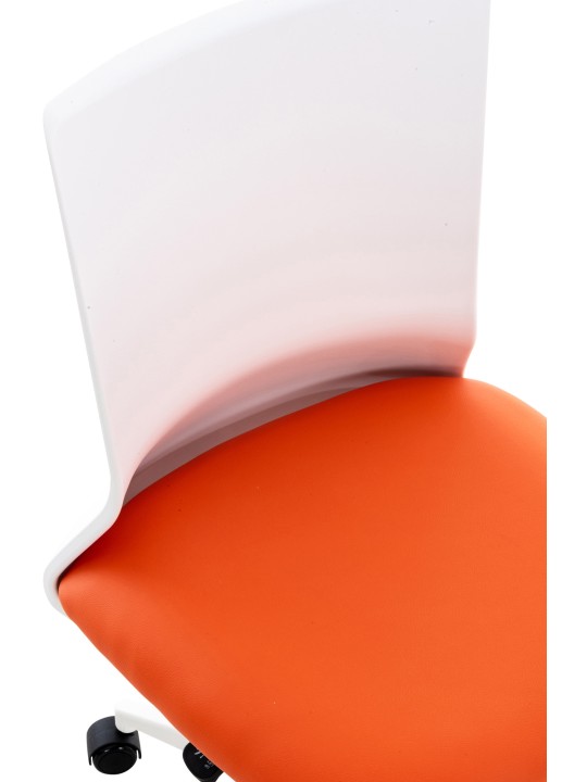Työtuoli Apolda keinonahkaa, oranssi