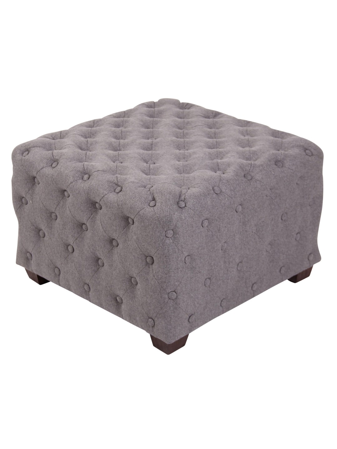 Pouf Nimes -kangas, harmaa