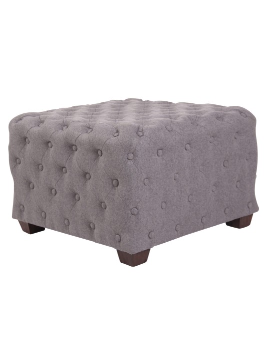 Pouf Nimes -kangas, harmaa