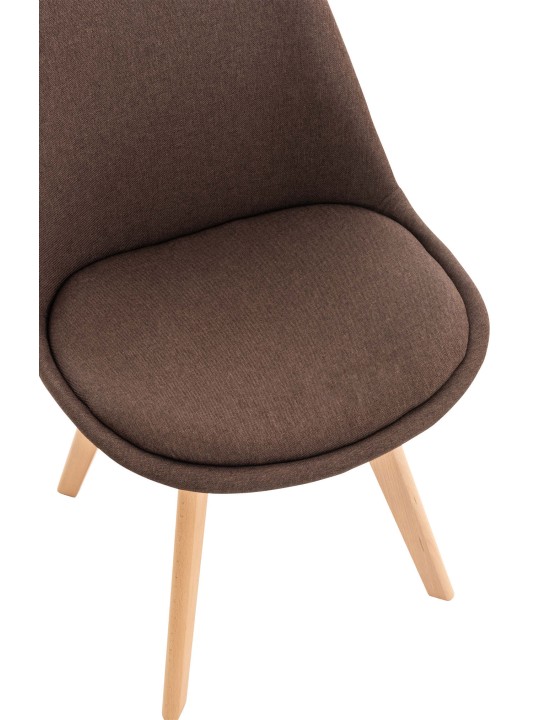 4 tuolin sarja Linares kangas, ruskea